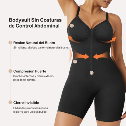 Bodysuit Faja Moldeadora con Cierre Frontal — Control Abdominal Sin Costuras