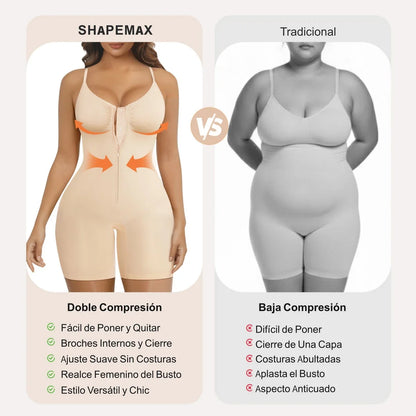 Bodysuit Faja Moldeadora con Cierre Frontal — Control Abdominal Sin Costuras