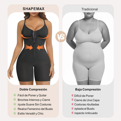 Bodysuit Faja Moldeadora con Cierre Frontal — Control Abdominal Sin Costuras