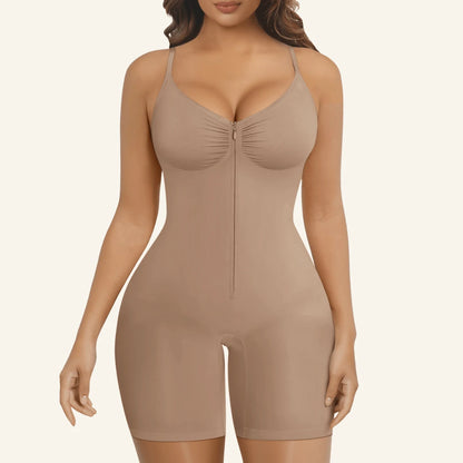 Bodysuit Faja Moldeadora con Cierre Frontal — Control Abdominal Sin Costuras