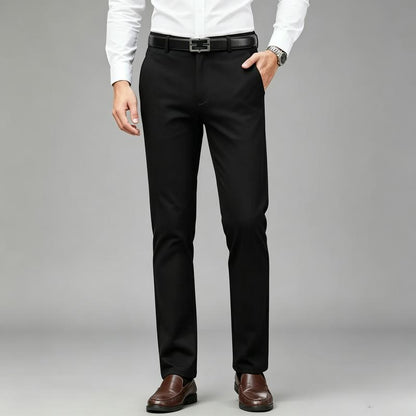 Pantalón de vestir negro elástico para hombre - FlexFit